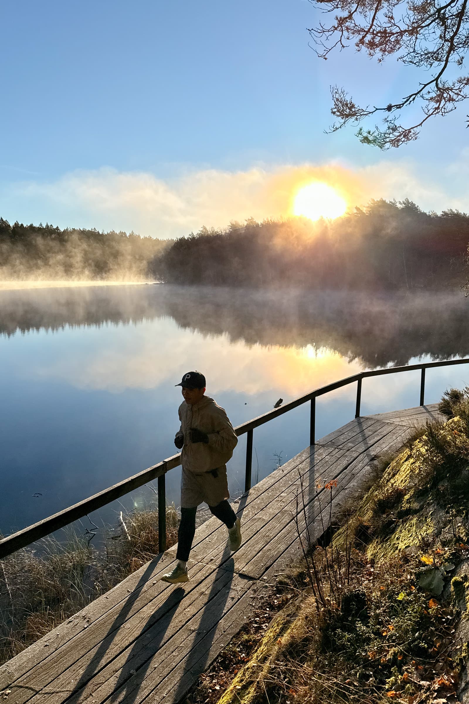 Early morning run in Delsjön.